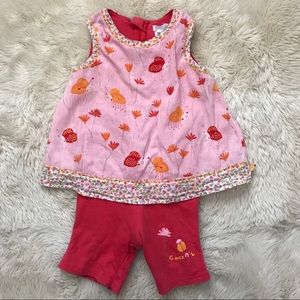 Babymini par Catimini ladybug tank jumpsuit pink